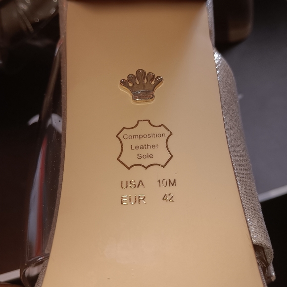 Nina women's high heels evening sandals size 10M vinyl - Picture 4 of 6